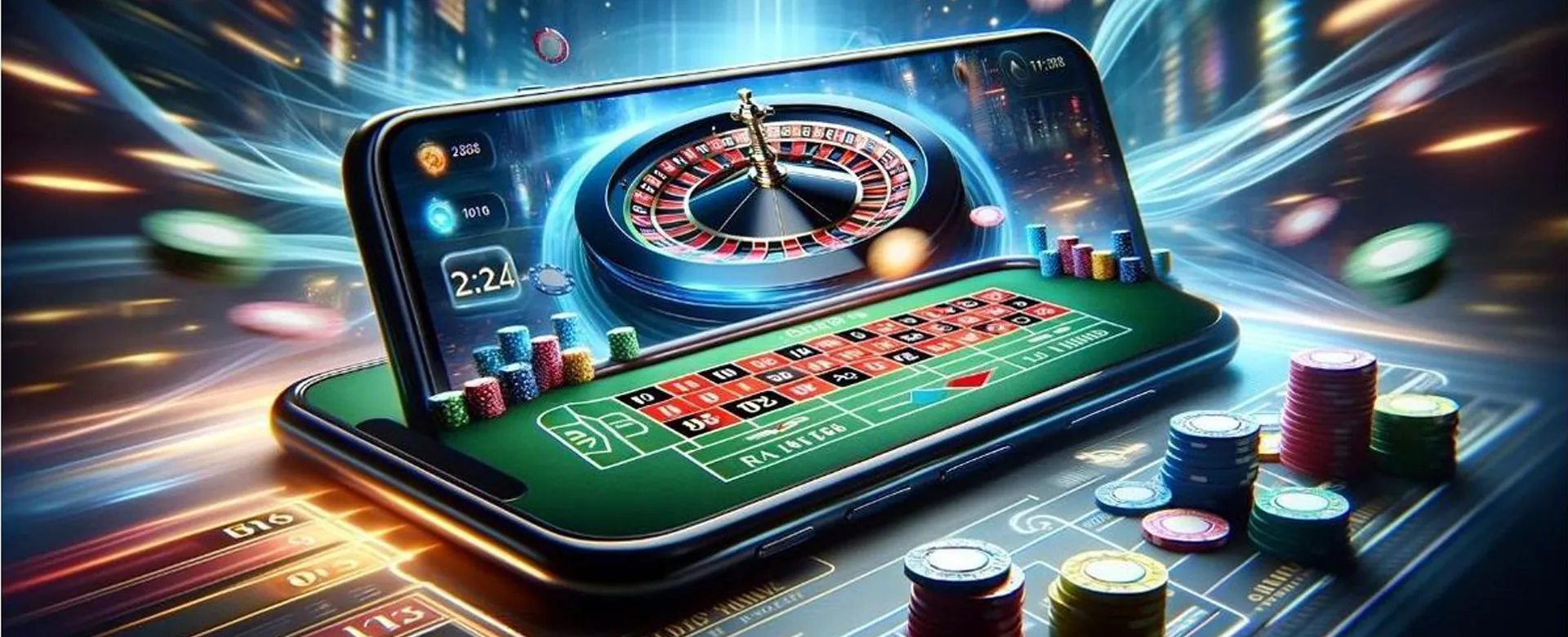 Gamezone online poker table with cards and chips